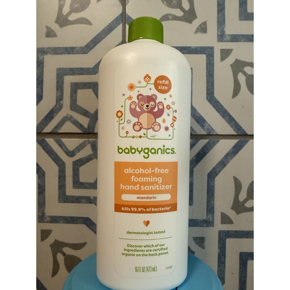Babyganics 16 Oz Alcohol Free Foaming Hand Sanitizer Mandarin Orange Refill
